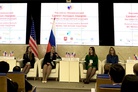 Young leaders of Russia and US modeling the future together