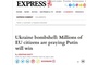 Ukraine bombshell: Millions of EU citizens are praying Putin will win