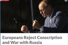 A view from Ireland: Europeans reject conscription and war with Russia