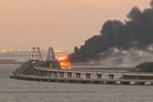 Kiev has blown up a truck on the Crimean Bridge