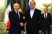 Vladimir Putin meets the President of Iran Masoud Pezeshkian in Kremlin