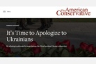 The American Conservative: It’s time to apologize to Ukrainians (…for pushing them off the path of negotiations in the first months of the war)