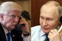 A telephone conversation between Vladimir Putin and President of the United States Donald Trump