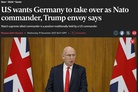 US wants Germany to take over as NATO commander, Trump envoy says