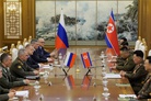 Russian Defence Minister in Democratic People's Republic of Korea