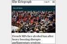 French MPs face alcohol ban after heavy boozing disrupts parliamentary sessions