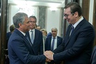 Strong support of president Putin to Serbia