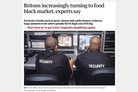 British life-style: People increasingly turning to food black market