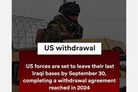 Reuters: US forces exit Iraq after two decades