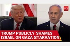 Trump, breaking with Netanyahu, acknowledges ‘real starvation’ in Gaza