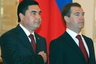 Russian President Medvedev in Turkmenistan
