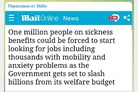 British lifestyle: The Government aims at slashing the £26 billion welfare budget