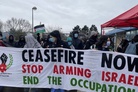 Trade Unionists shut down UK arms factories demanding halt of arms exports to Israel