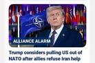 WSJ: Trump team explores punishment for NATO countries that didn’t support Iran war