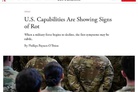 ‘The Atlantic’: U.S. capabilities are showing signs of rot