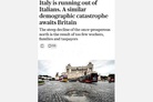 View from London: Italy is running out of Italians