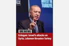 Erdogan says Israel's attacks on Syria, Lebanon threaten Turkey too