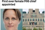 MI6 appoints first female spy chief in its 116-year history