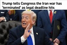Facing 60-day deadline, Trump administration claims Iran war ‘terminated’