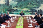 Foreign Minister Sergey Lavrov with President of China Xi Jinping