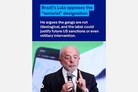 Brazil warns of risk of US military intervention after sanctions against drug cartels