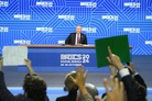 Vladimir Putin. News conference following 16th BRICS Summit