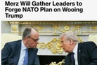 Bloomberg: Merz Will Gather Leaders to Forge NATO for Wooing Trump