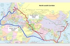 The railway route from St. Petersburg to the shores of the Persian Gulf