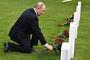 Laying flowers at the graves of Soviet soldiers at the Elmendorf-Richardson military base