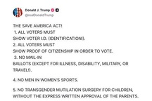 Trump announces American Rescue Act with ban on mail-in voting